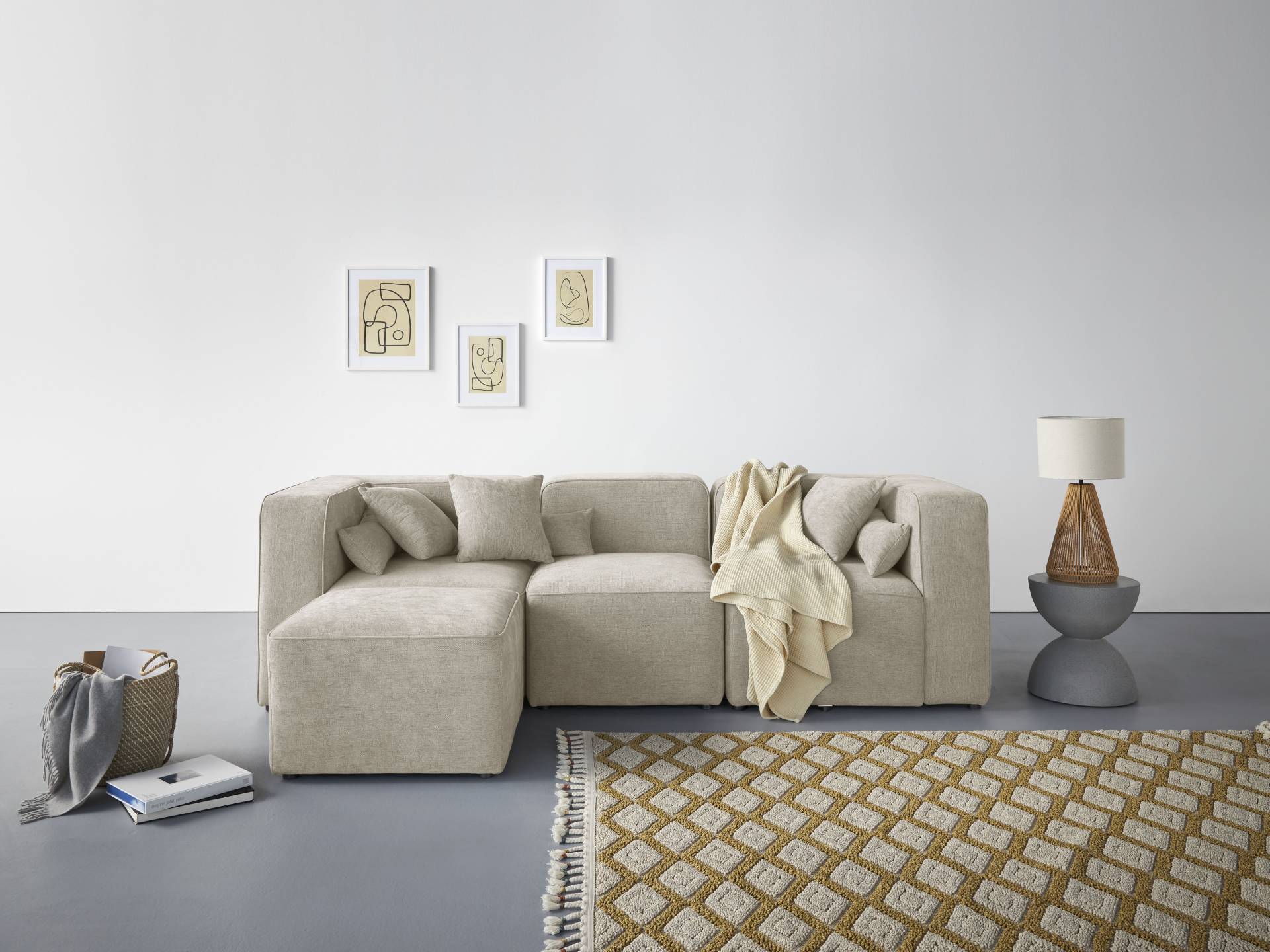 andas 3-Sitzer »Sundstrup L-Form«, Modulserie, individuelle Zusammenstellung andas 3-Sitzer »Sundstrup L-Form«, Modulserie, individuelle Zusammenstellung von andas