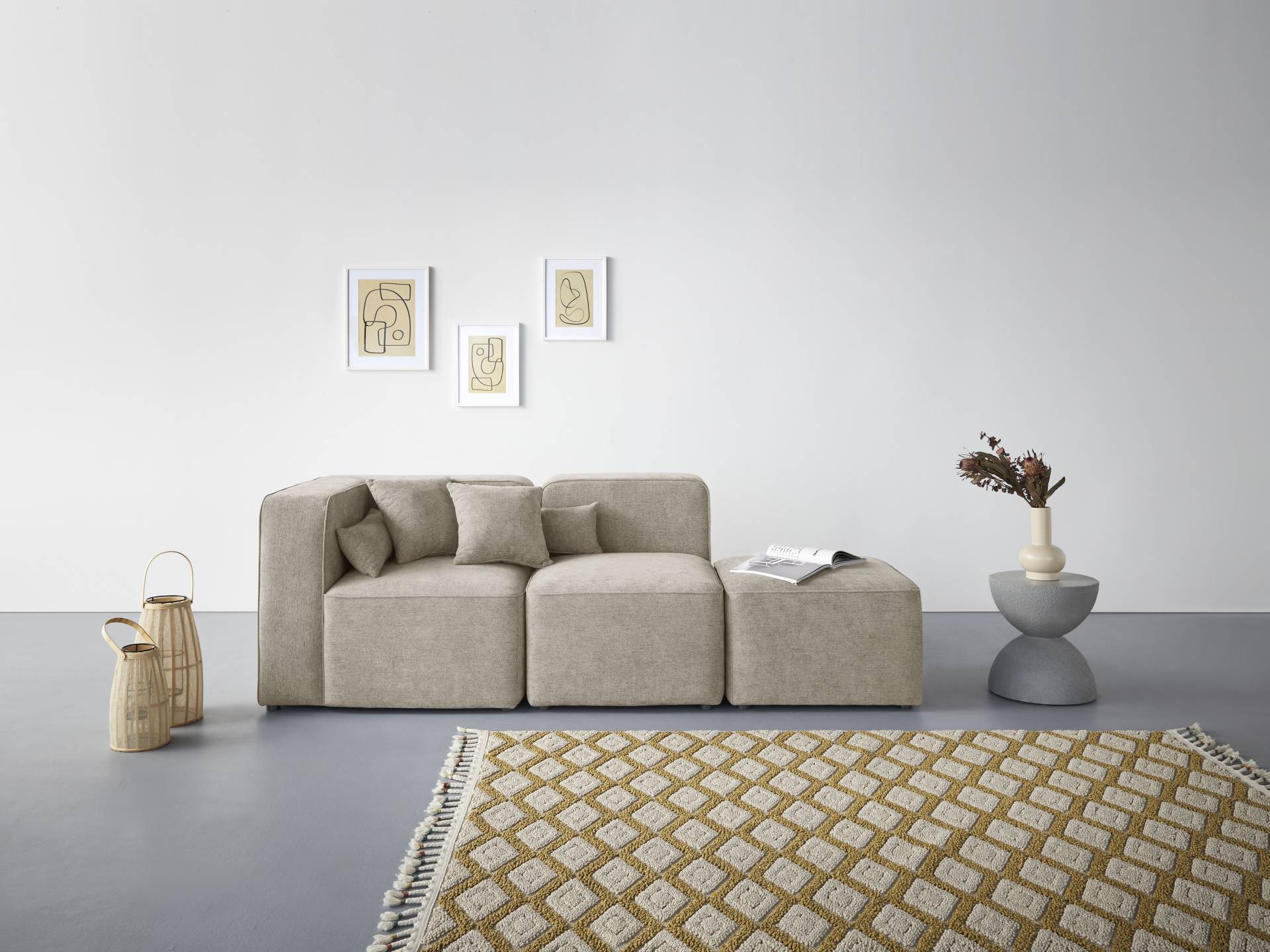 andas 3-Sitzer »Sundstrup«, Modulserie, individuelle Zusammenstellung andas 3-Sitzer »Sundstrup«, Modulserie, individuelle Zusammenstellung von andas