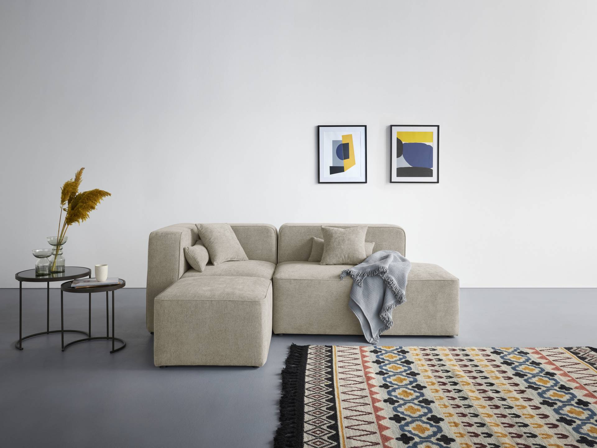 andas Ecksofa »Sundstrup L-Form«, Modulserie, individuelle Zusammenstellung von andas