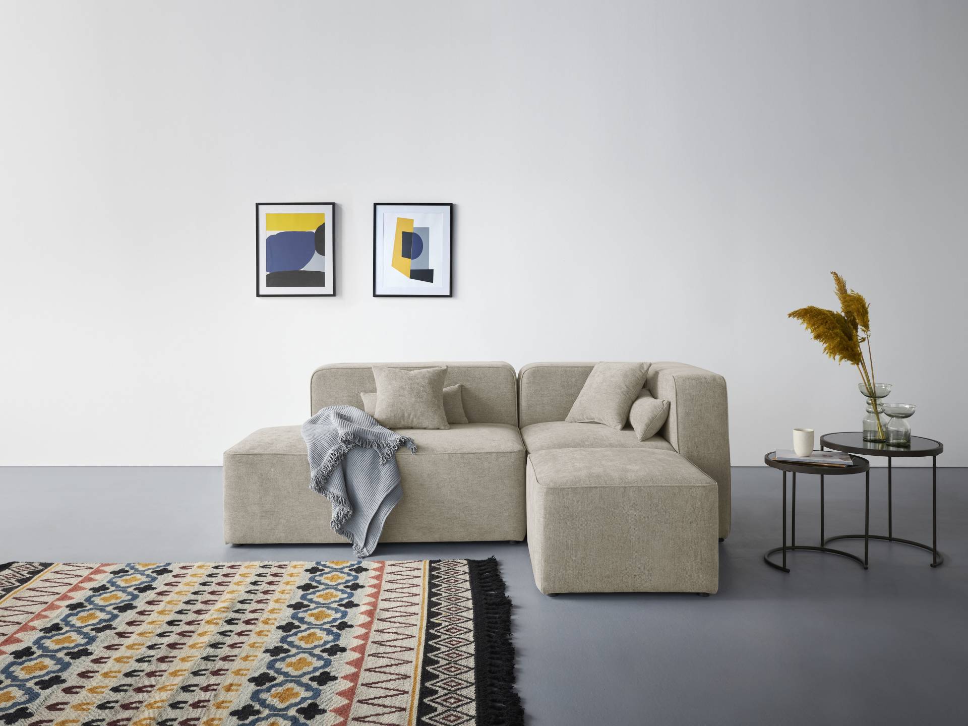 andas Ecksofa »Sundstrup L-Form«, Modulserie, individuelle Zusammenstellung von andas