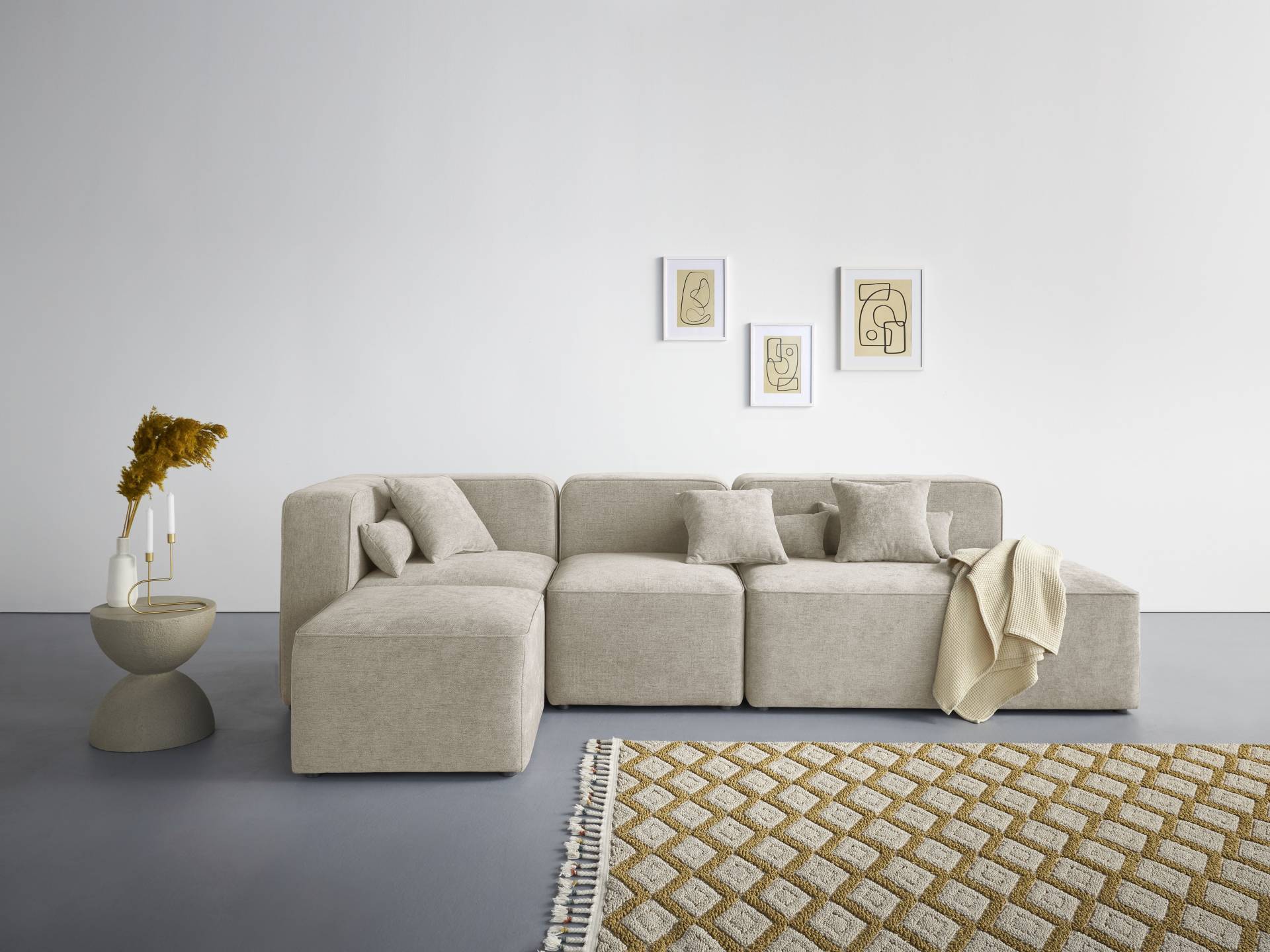 andas Ecksofa »Sundstrup L-Form«, Modulserie, individuelle Zusammenstellung von andas