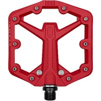 CRANKBROTHERS Flat-Pedal Stamp 1 Gen 2 rot | L von CRANKBROTHERS