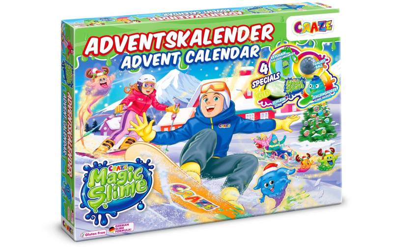 CRAZE Adventskalender »Magic Slime and Friends 2024«, ab 3 Jahren von CRAZE