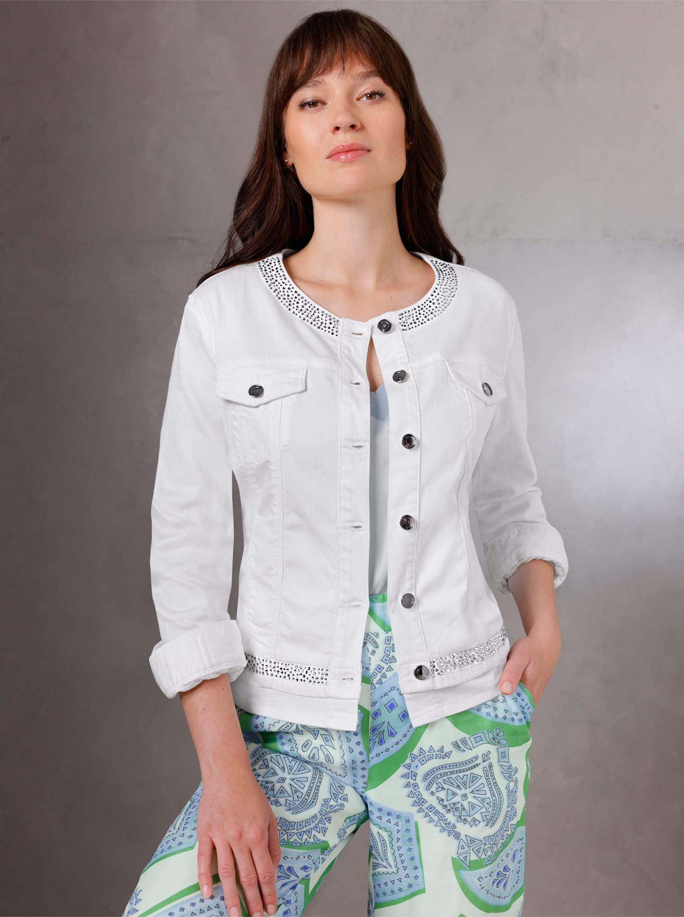 CREATION L PREMIUM Jeansblazer »Baumwoll-Modal-Jeans-Blazer« CREATION L PREMIUM Jeansblazer »Baumwoll-Modal-Jeans-Blazer« von CREATION L PREMIUM