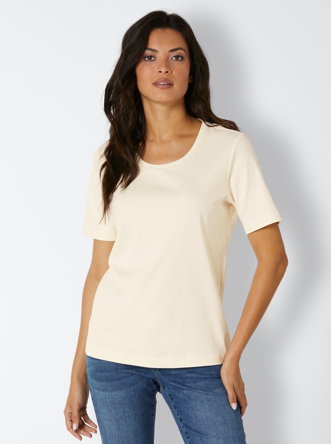 CREATION L PREMIUM Rundhalsshirt »Baumwoll-Shirt« CREATION L PREMIUM Rundhalsshirt »Baumwoll-Shirt« von CREATION L PREMIUM