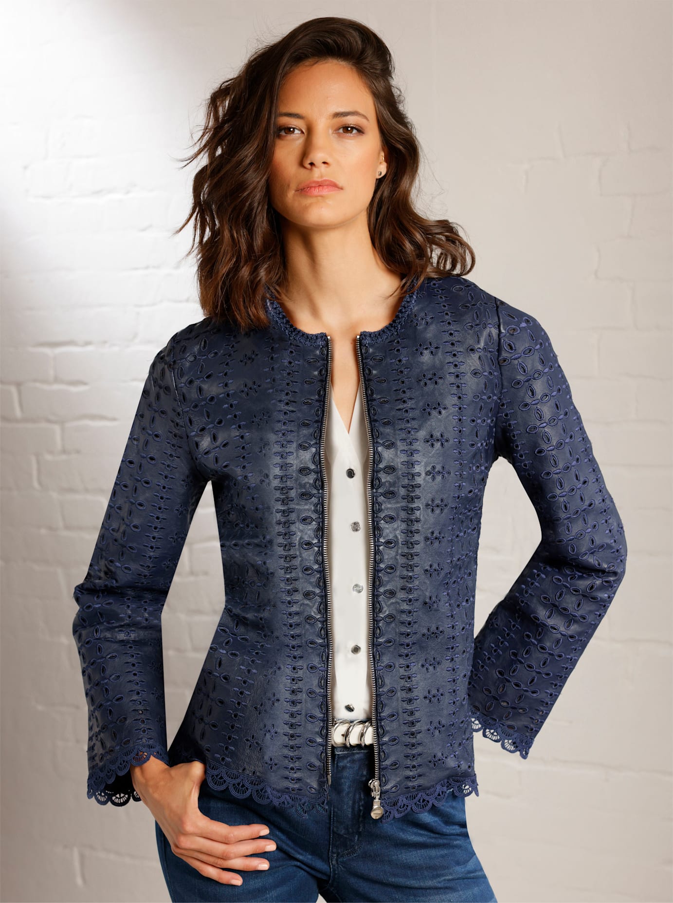 CREATION L PREMIUM Lederblazer »Lammnappa-Leder-Blazer« CREATION L PREMIUM Lederblazer »Lammnappa-Leder-Blazer« von CREATION L PREMIUM