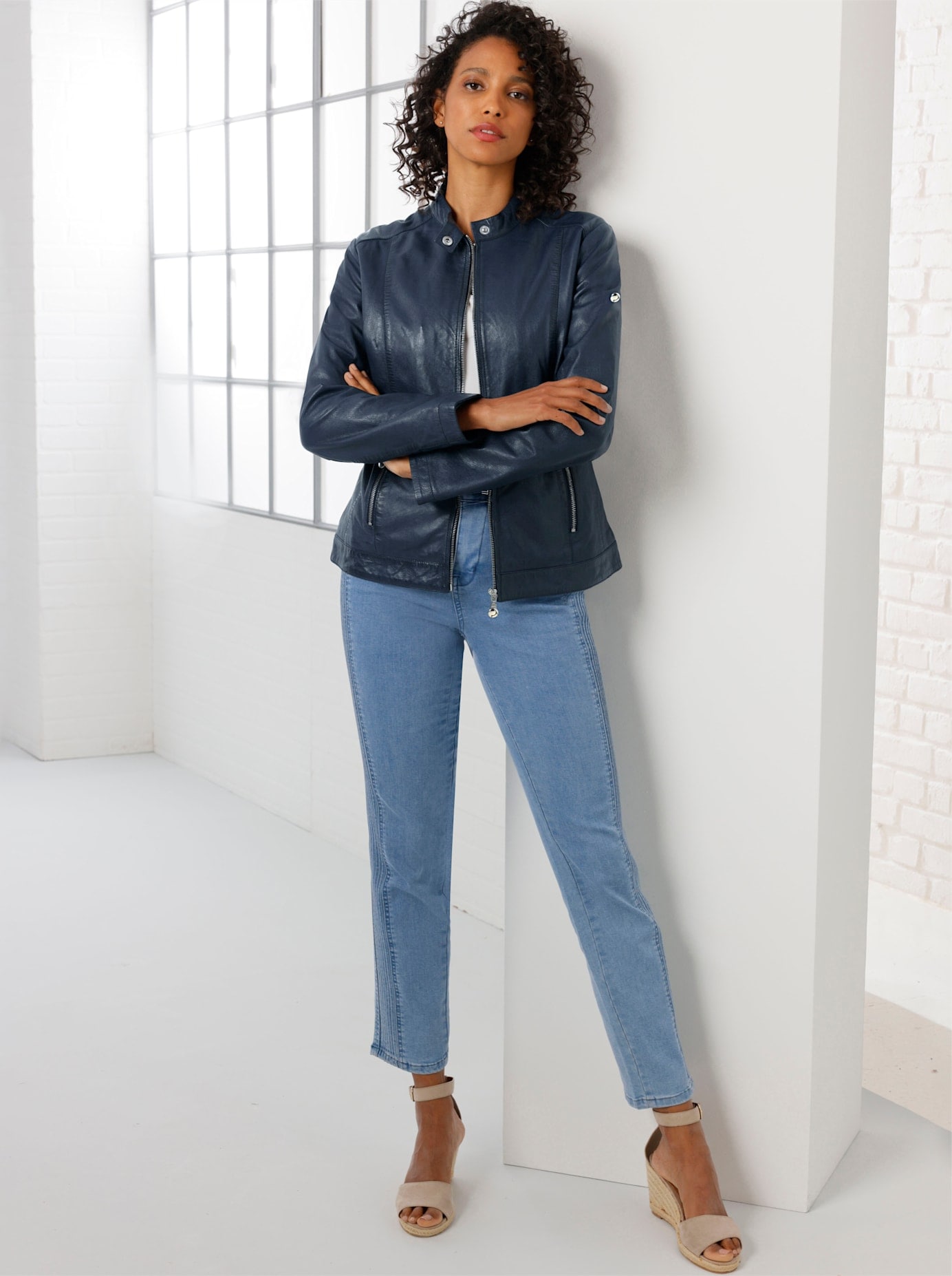CREATION L PREMIUM Lederjacke, ohne Kapuze CREATION L PREMIUM Lederjacke, ohne Kapuze von CREATION L PREMIUM