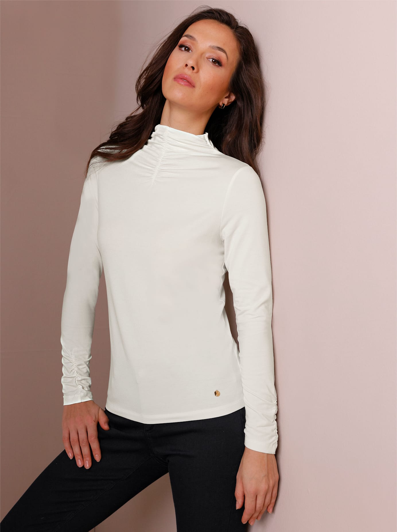 CREATION L PREMIUM Stehkragenshirt »Lyocell-Shirt« CREATION L PREMIUM Stehkragenshirt »Lyocell-Shirt« von CREATION L PREMIUM