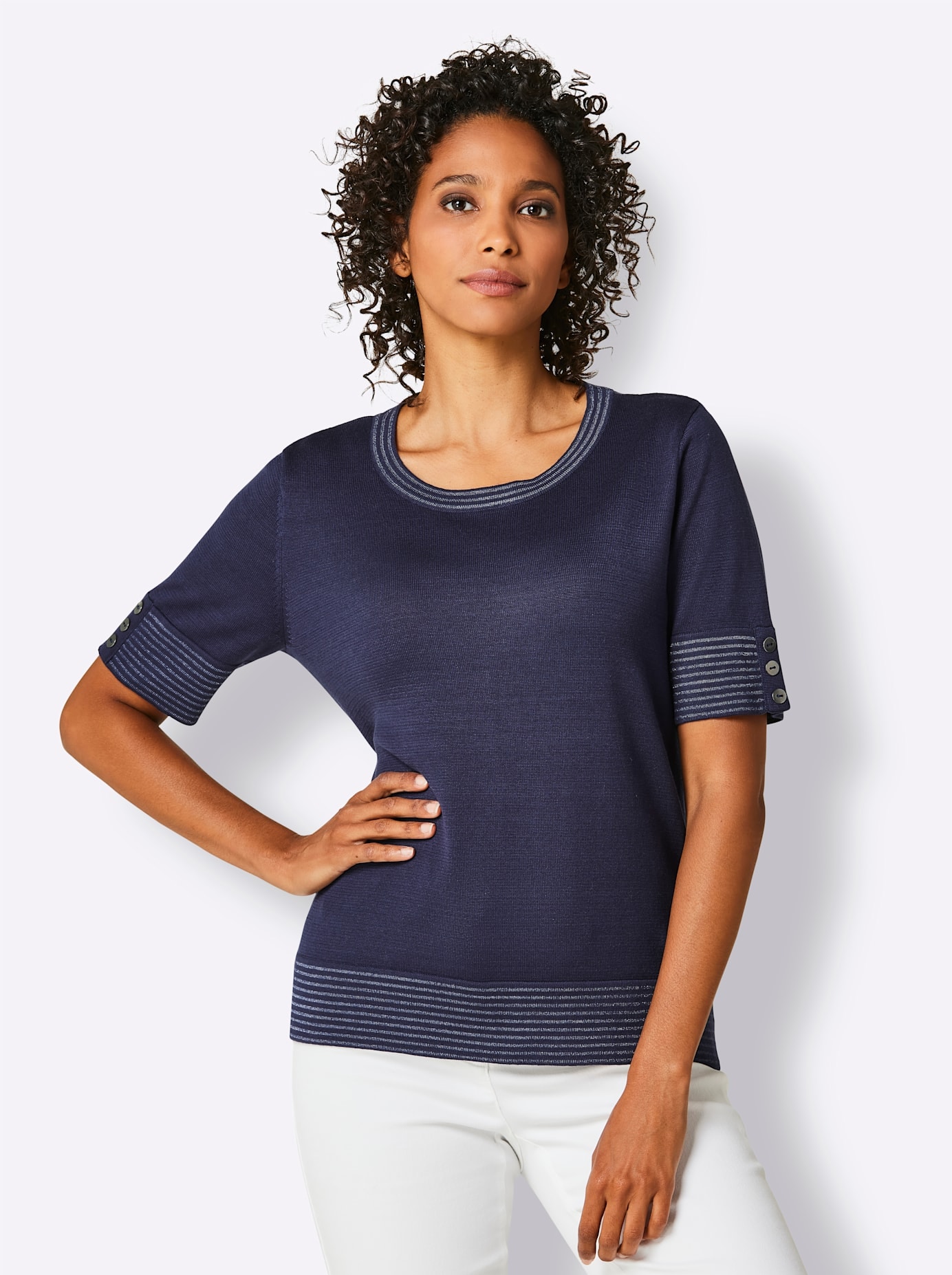 CREATION L PREMIUM Strickpullover »Baumwoll-Pullover« von CREATION L PREMIUM