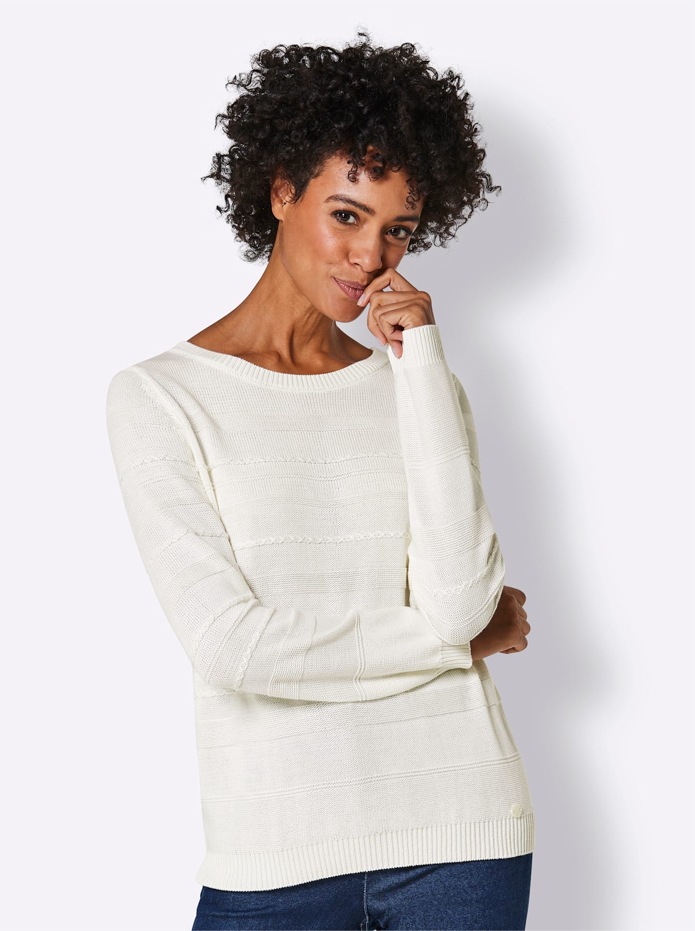 CREATION L PREMIUM Strickpullover »Baumwoll-Pullover« CREATION L PREMIUM Strickpullover »Baumwoll-Pullover« von CREATION L PREMIUM