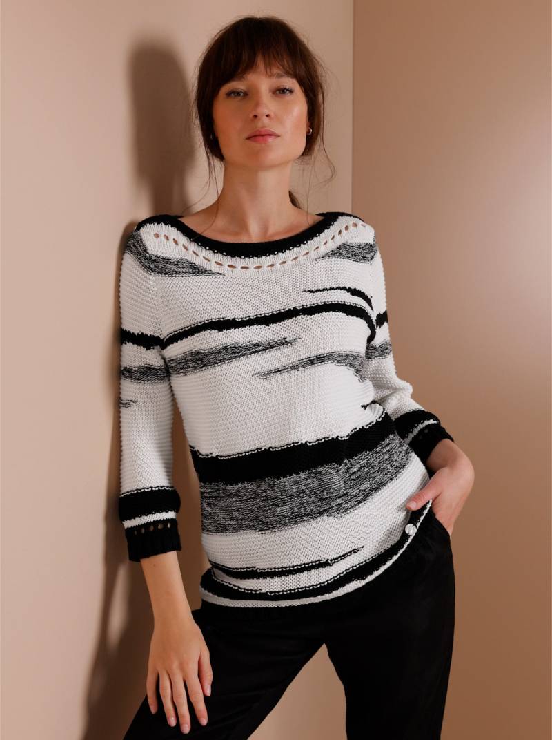 CREATION L PREMIUM Strickpullover »Leinen-Baumwoll-Pullover« von CREATION L PREMIUM