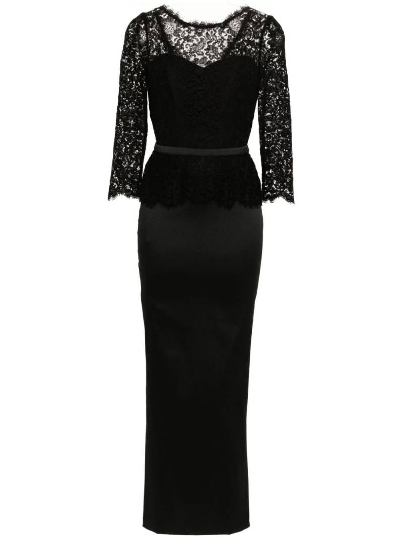 CRISTALLINI Kali lace dress - Black von CRISTALLINI