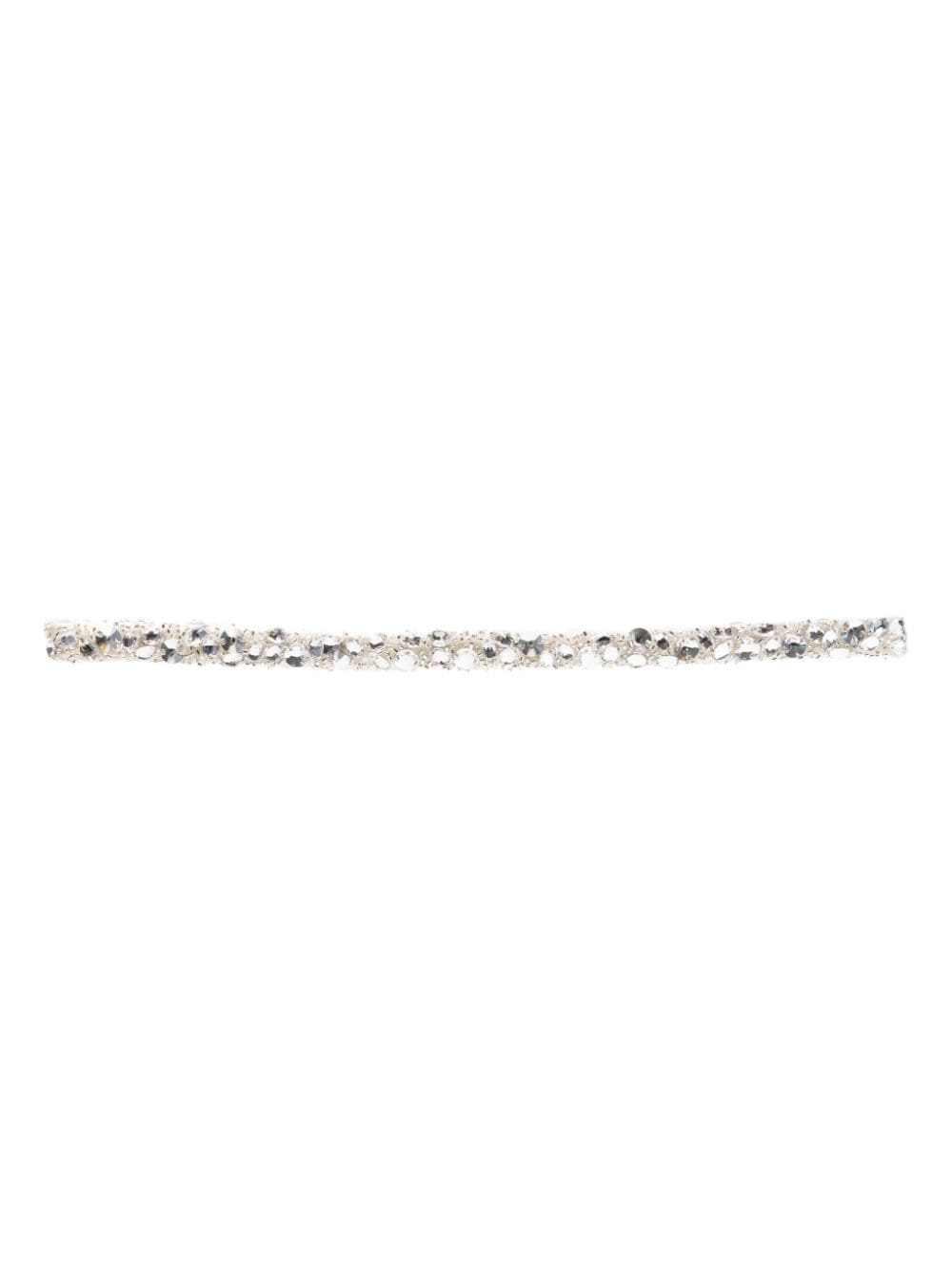 CRISTALLINI Preciosa crystal-embellished belt - Silver von CRISTALLINI