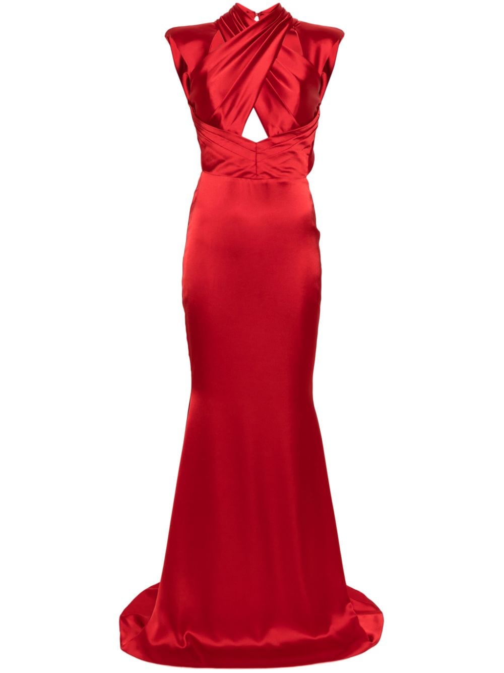 CRISTALLINI Serenity satin maxi dress - Red von CRISTALLINI