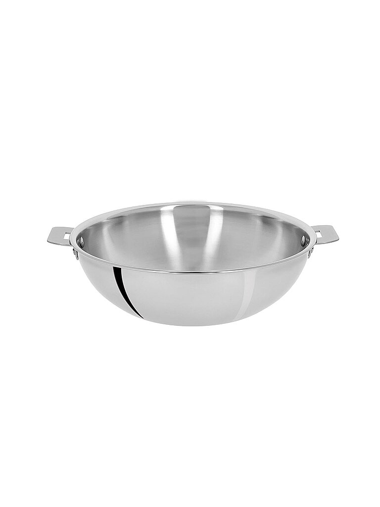 CRISTEL FRANCE Wok 28cm CASTELINE Edelstahl silber CRISTEL FRANCE Wok 28cm CASTELINE Edelstahl silber von CRISTEL FRANCE