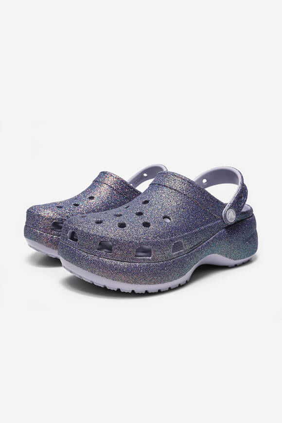 CROCS Pailletten Plateau Sandalen | Purple Moon | Damen  | EU36 von CROCS