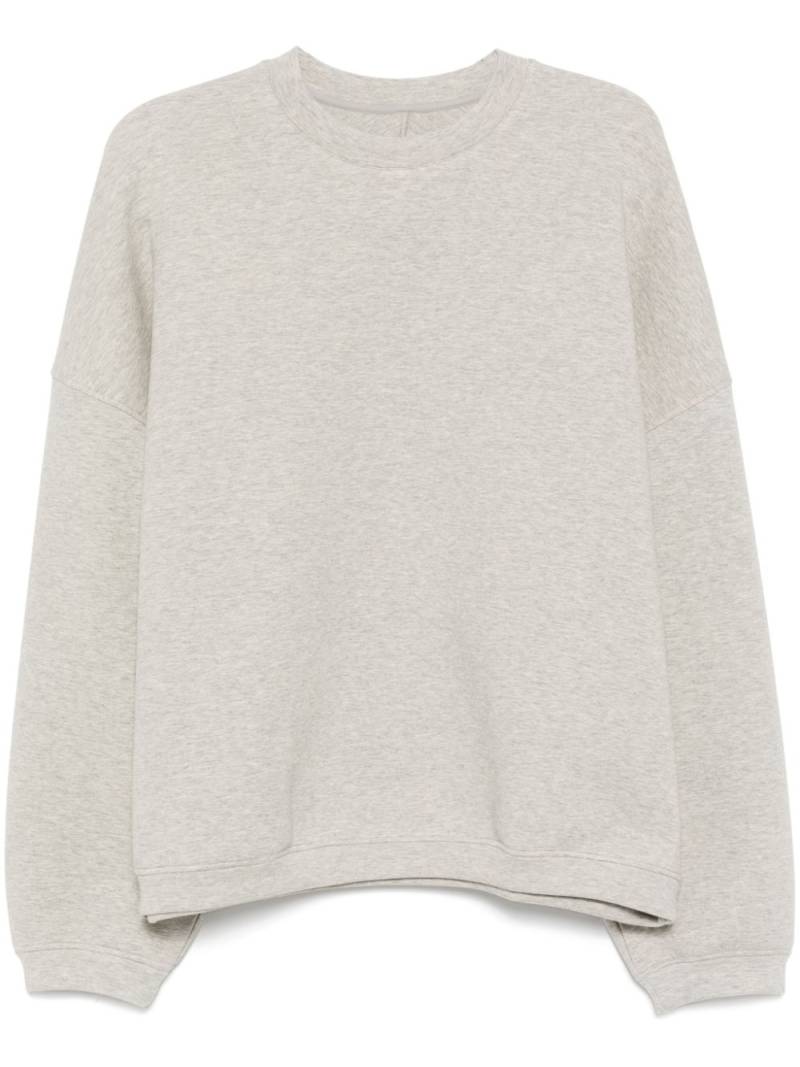 CROQUIS Loose cotton collarless hoodie - Grey von CROQUIS