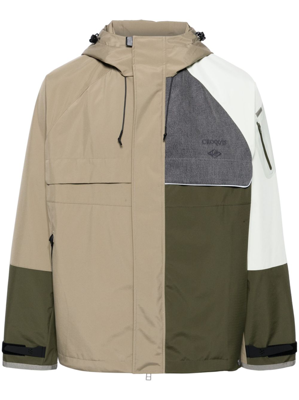 CROQUIS colour-block hooded windbreaker - Multicolour von CROQUIS