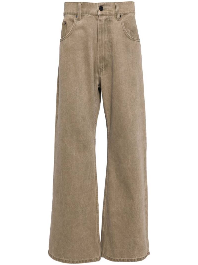 CROQUIS cotton straight-leg jeans - Grey von CROQUIS