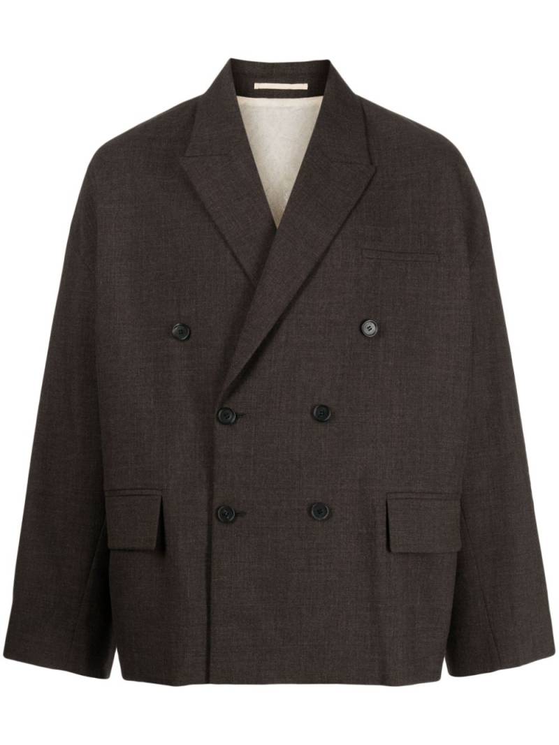 CROQUIS double-breasted wool blazer - Brown von CROQUIS