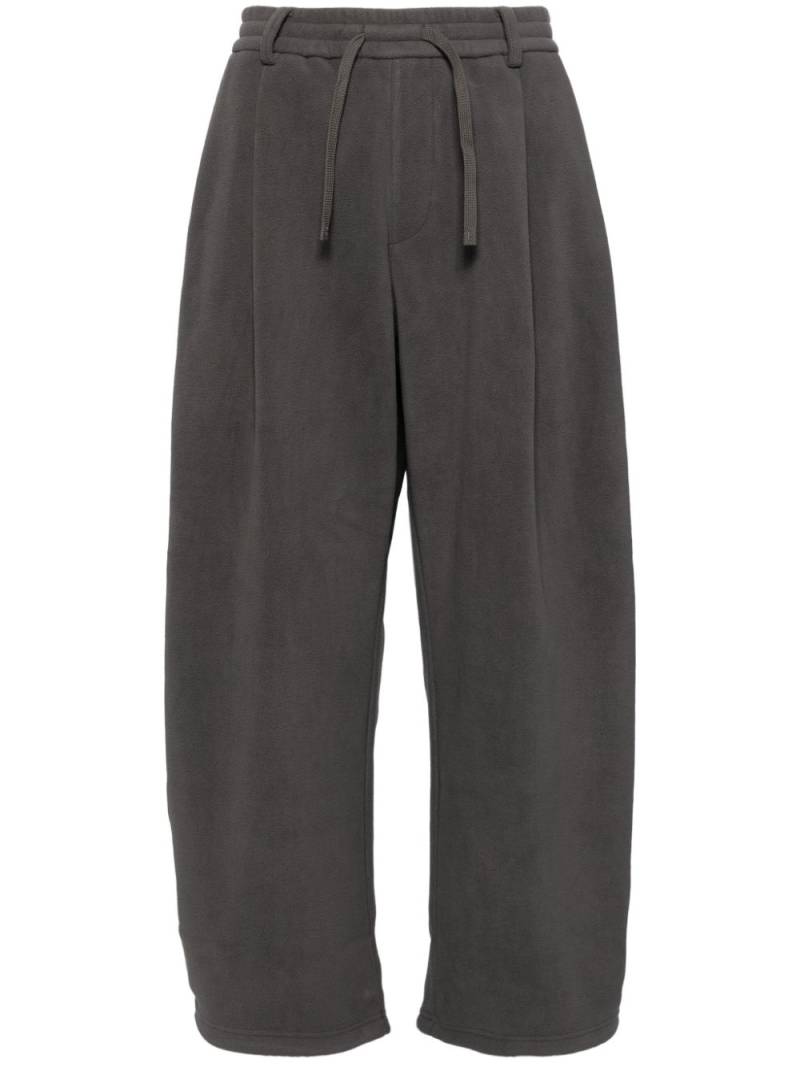 CROQUIS fleece tapered trousers - Grey von CROQUIS