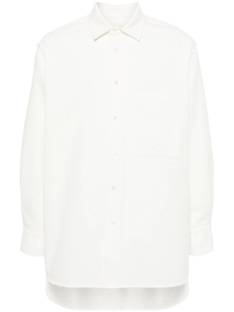 CROQUIS long-sleeve patch-pocket shirt - White von CROQUIS