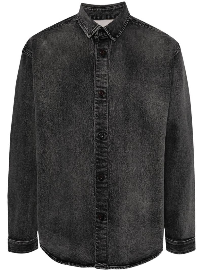 CROQUIS long-sleeved denim shirt - Black von CROQUIS