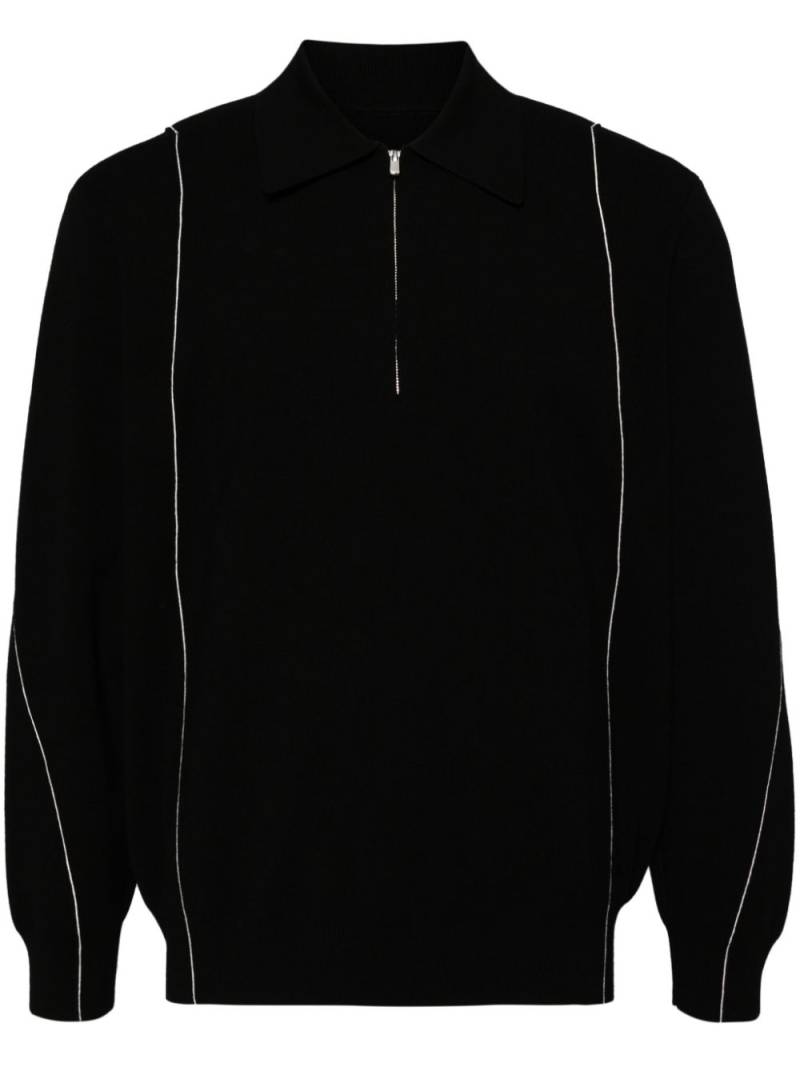 CROQUIS long sleeves sweater - Black von CROQUIS