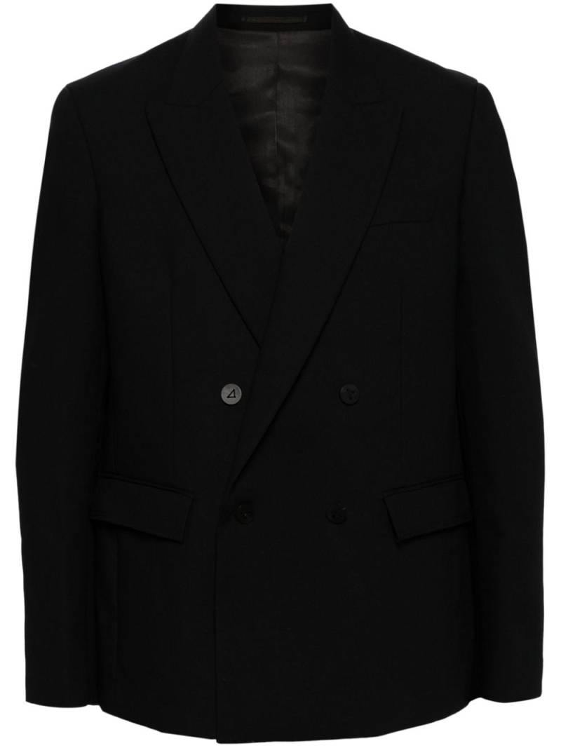 CROQUIS peak-lapels wool-blend blazer - Black von CROQUIS