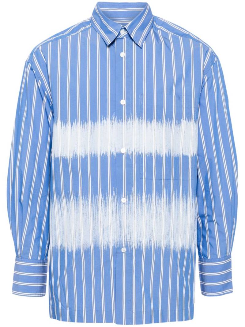 CROQUIS stripe-pattern cotton-blend shirt - Blue von CROQUIS