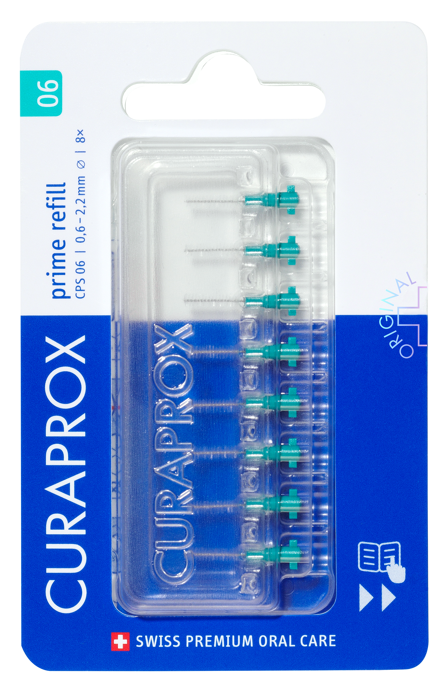 Cps Prime Refill, Interdentalbürsten Damen  Türkis 8 pieces von CURAPROX