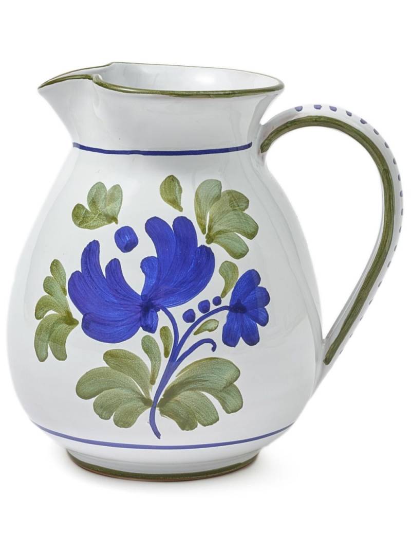 Cabana Blossom ceramic jug - White von Cabana