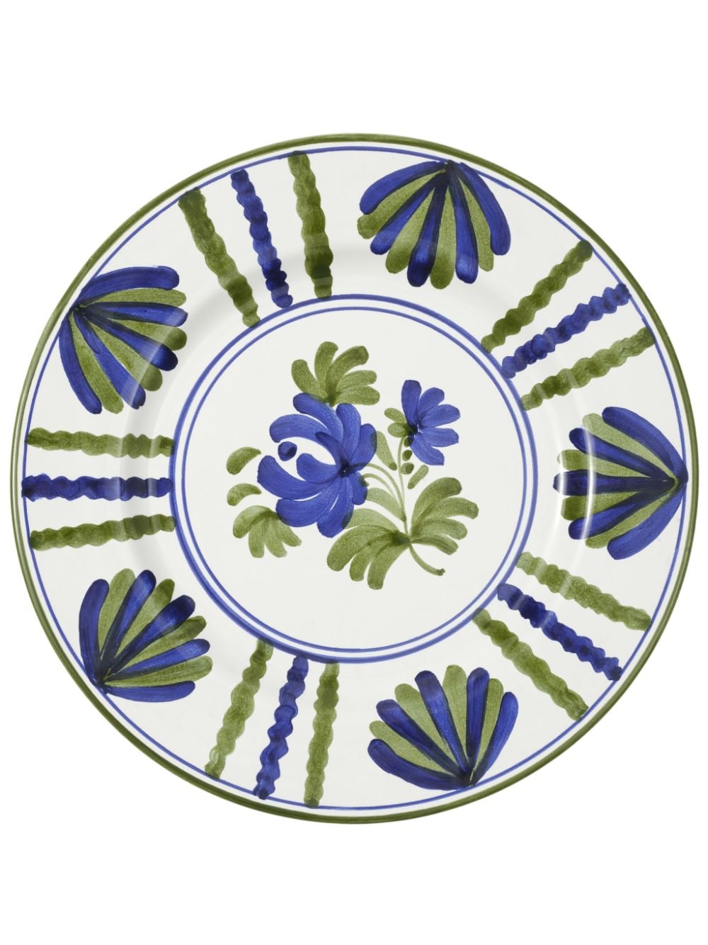 Cabana Blossom ceramic soup plate (23.5cm) - Blue von Cabana