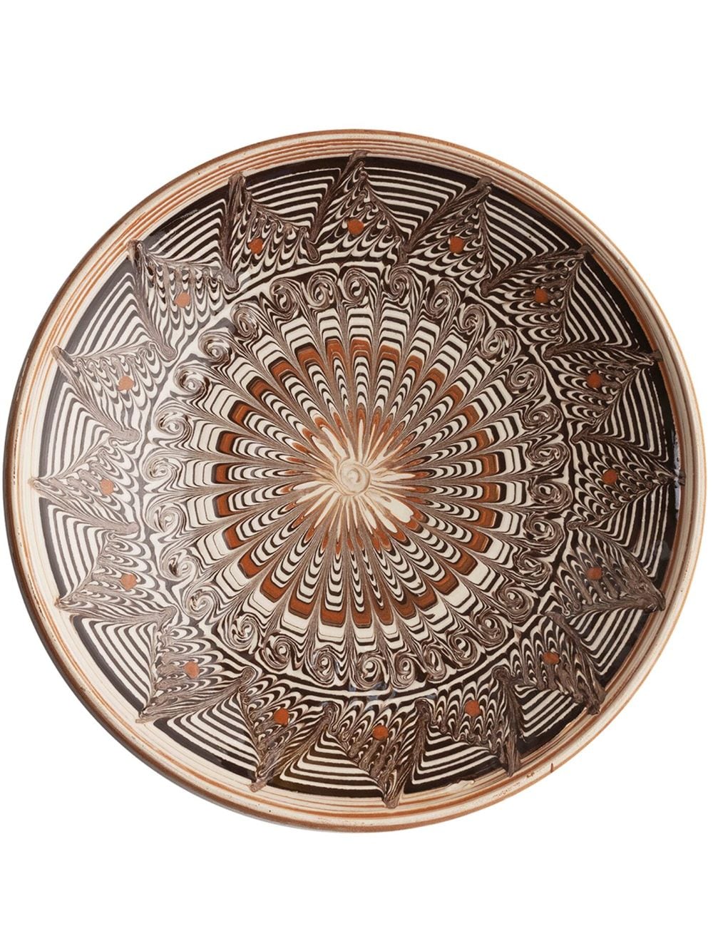 Cabana Horezu ceramic plate (21cm) - Neutrals von Cabana