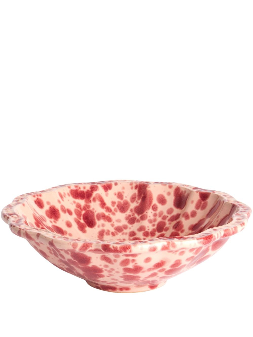 Cabana small Speckled ceramic bowl (19cm) - Pink von Cabana