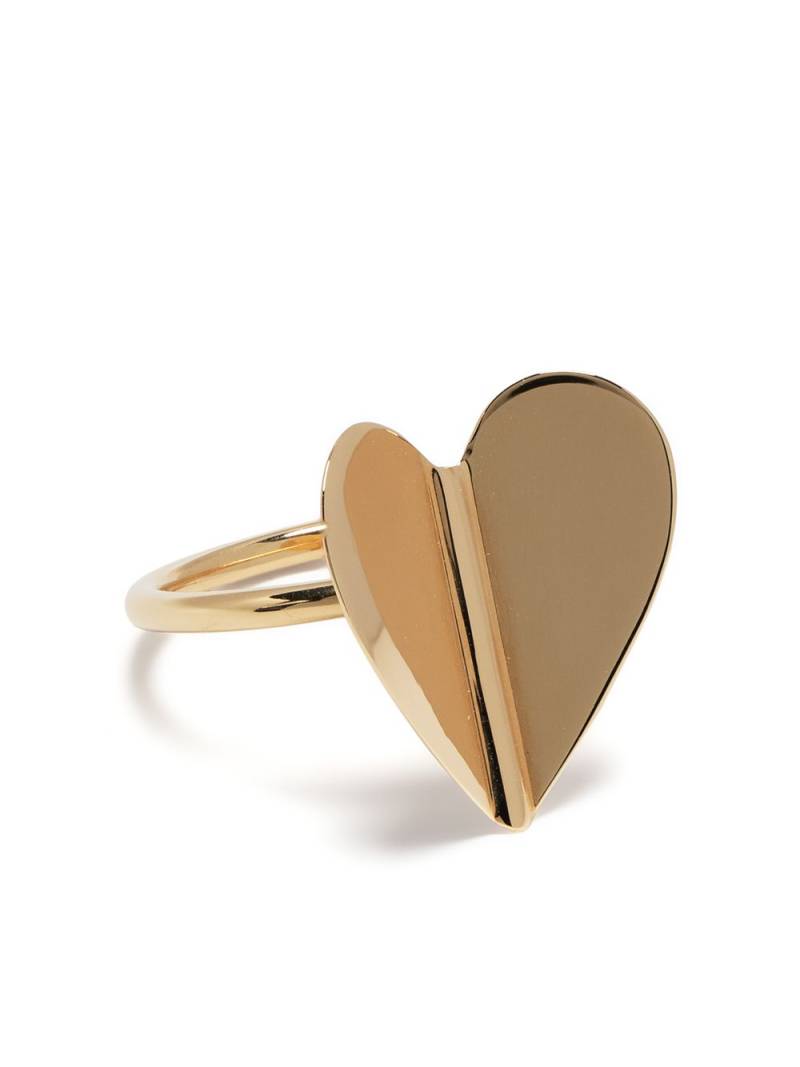 Cadar 18kt yellow gold Folded Heart ring von Cadar