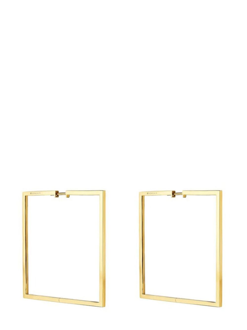 Cadar 18kt yellow gold Foundation square hoop earrings