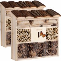 Insektenhotel Nistkasten 2er-Set 30,5x9,5x31cm von Cadoca®