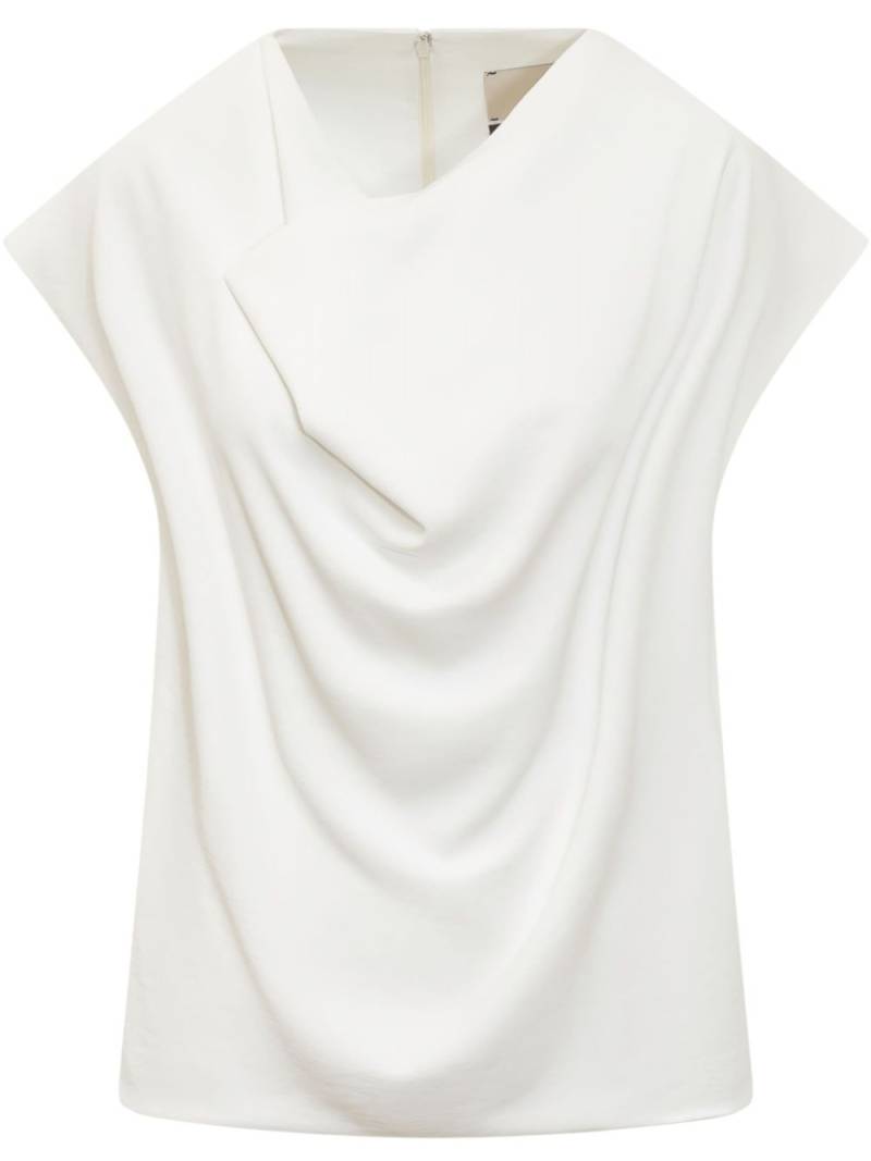 Calcaterra draped-detailed blouse - White von Calcaterra