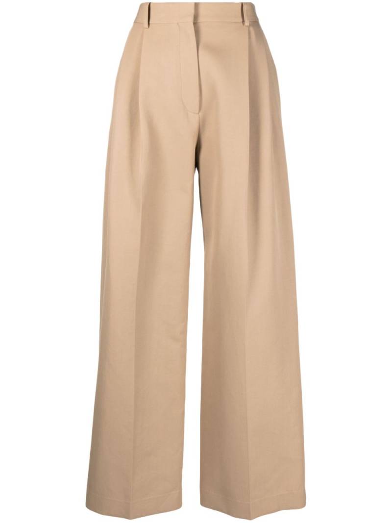 Calcaterra wide-leg tailored-cut trousers - Brown von Calcaterra