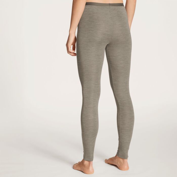 Calida Basic Feinripp-Leggings True Confidence, grau meliert von Calida