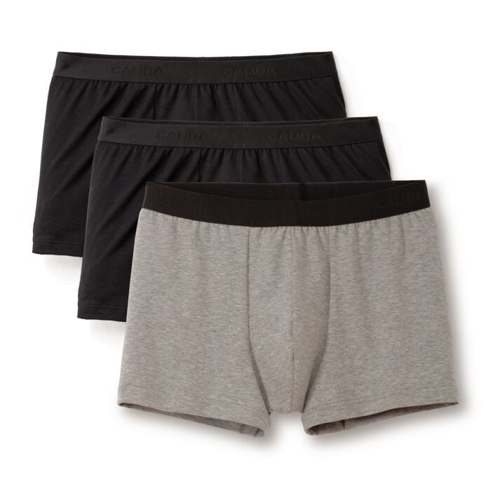 Calida Boxershorts 3er Pack, grau von Calida