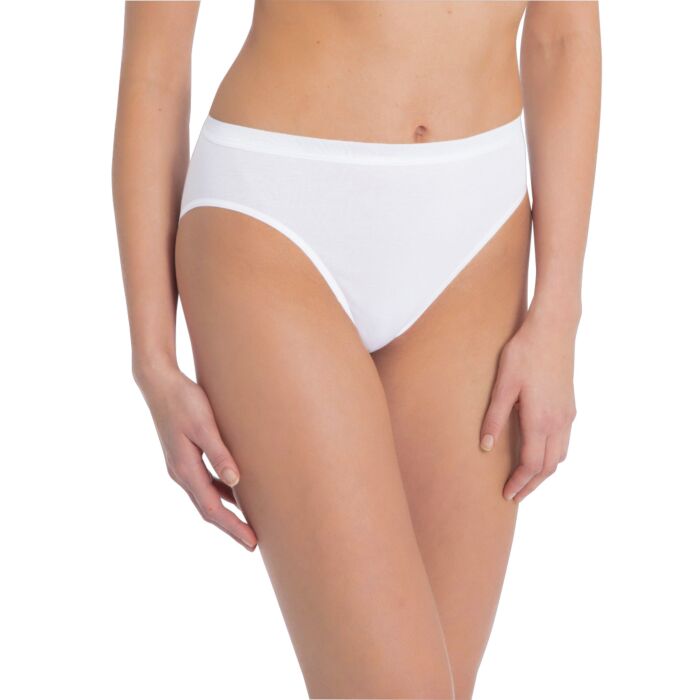 Calida Damen Panty Feinripp, weiss, XS von Calida