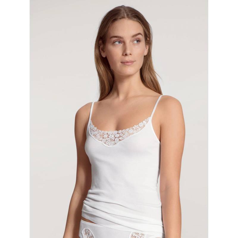 Top Mit Spaghettiträgern Damen Weiss S von CALIDA