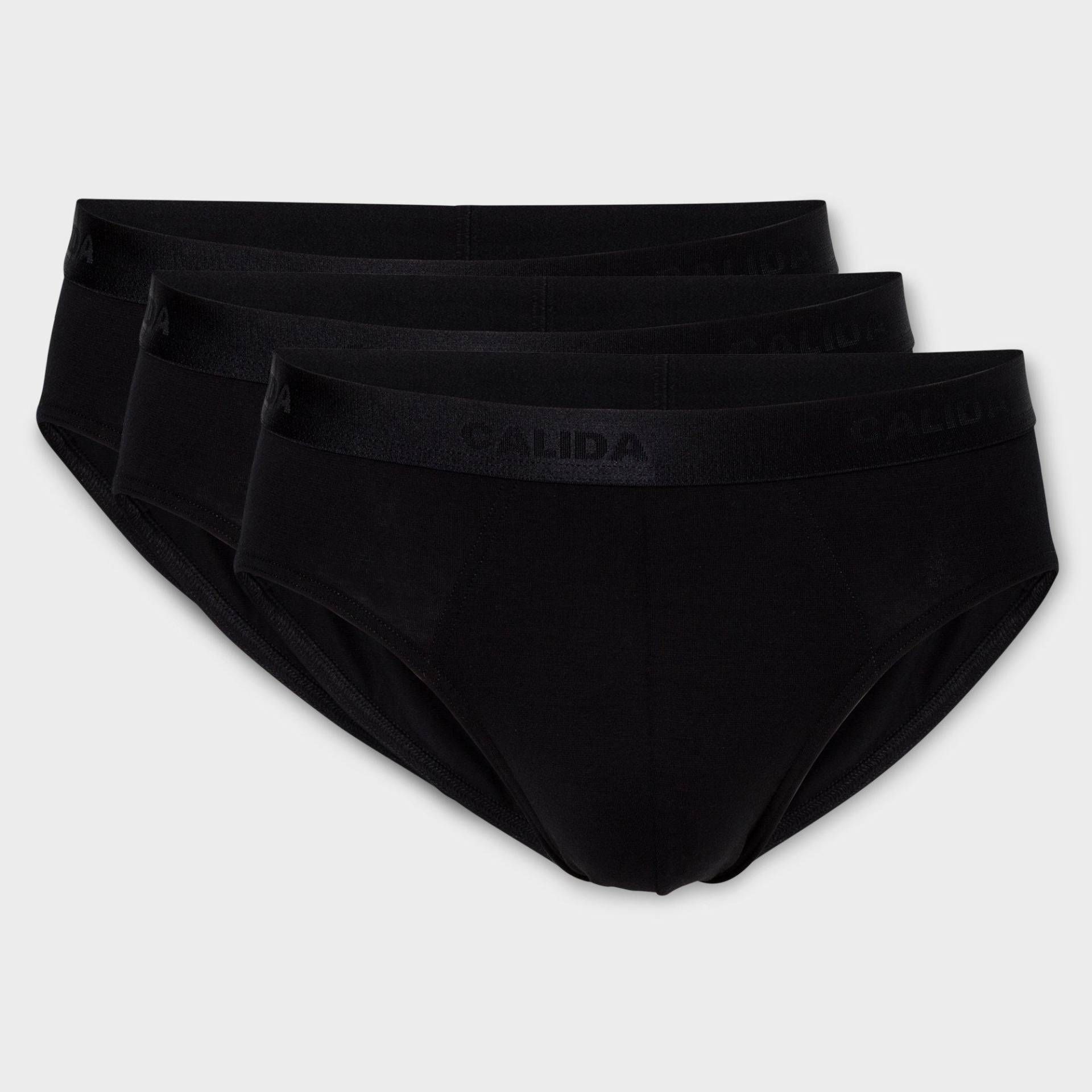 Triopack, Slips Herren Black M von CALIDA