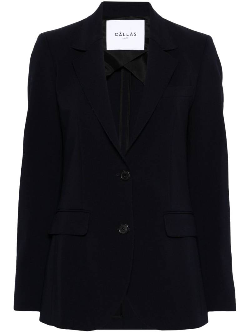 Câllas Milano Andre single-breasted textured blazer - Blue von Câllas Milano