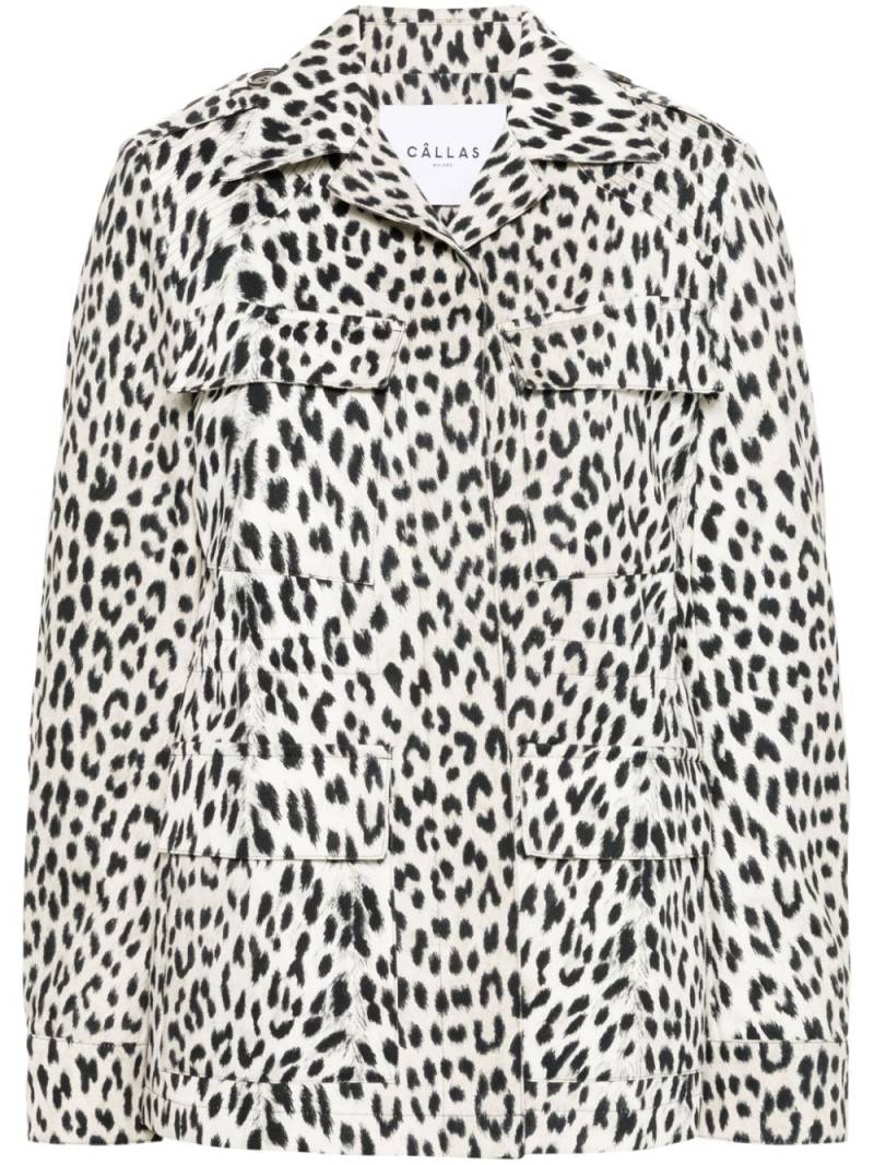 Câllas Milano Cairo leopard-print jacket - Neutrals von Câllas Milano