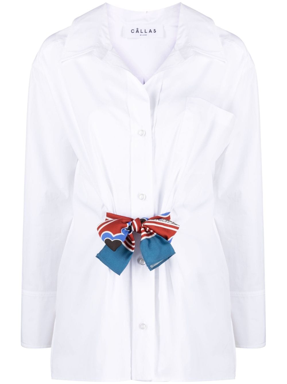 Câllas Milano Capucine poplin boyfriend shirt - White von Câllas Milano