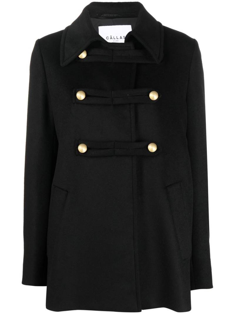 Câllas Milano Clara double-face pea coat - Black von Câllas Milano