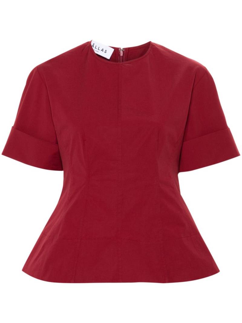 Câllas Milano Clare cotton poplin blouse - Red von Câllas Milano